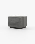 Laskasas KIRA Bedside Cabinet & Table Grey Eucalyptus Veneer Matte - Araco Interiors