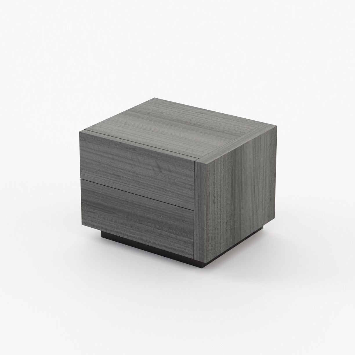 Laskasas KIRA Bedside Cabinet & Table Grey Eucalyptus Veneer Matte - Araco Interiors