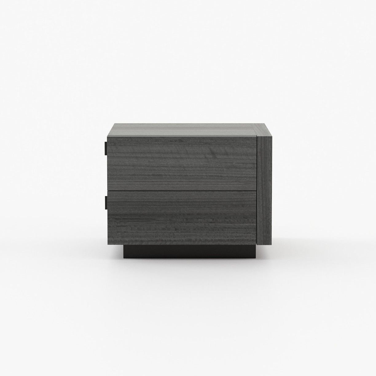 Laskasas KIRA Bedside Cabinet & Table Grey Eucalyptus Veneer Matte - Araco Interiors