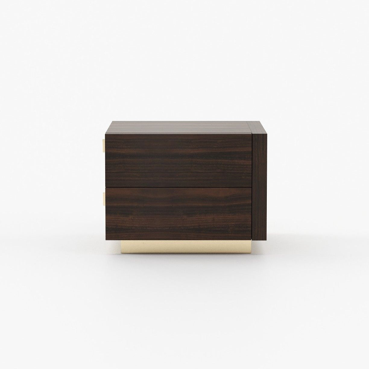 Laskasas KIRA Bedside Cabinet & Table Smoked Eucalyptus Veneer Matte - Araco Interiors