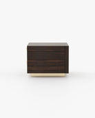 Laskasas KIRA Bedside Cabinet & Table Smoked Eucalyptus Veneer Matte - Araco Interiors