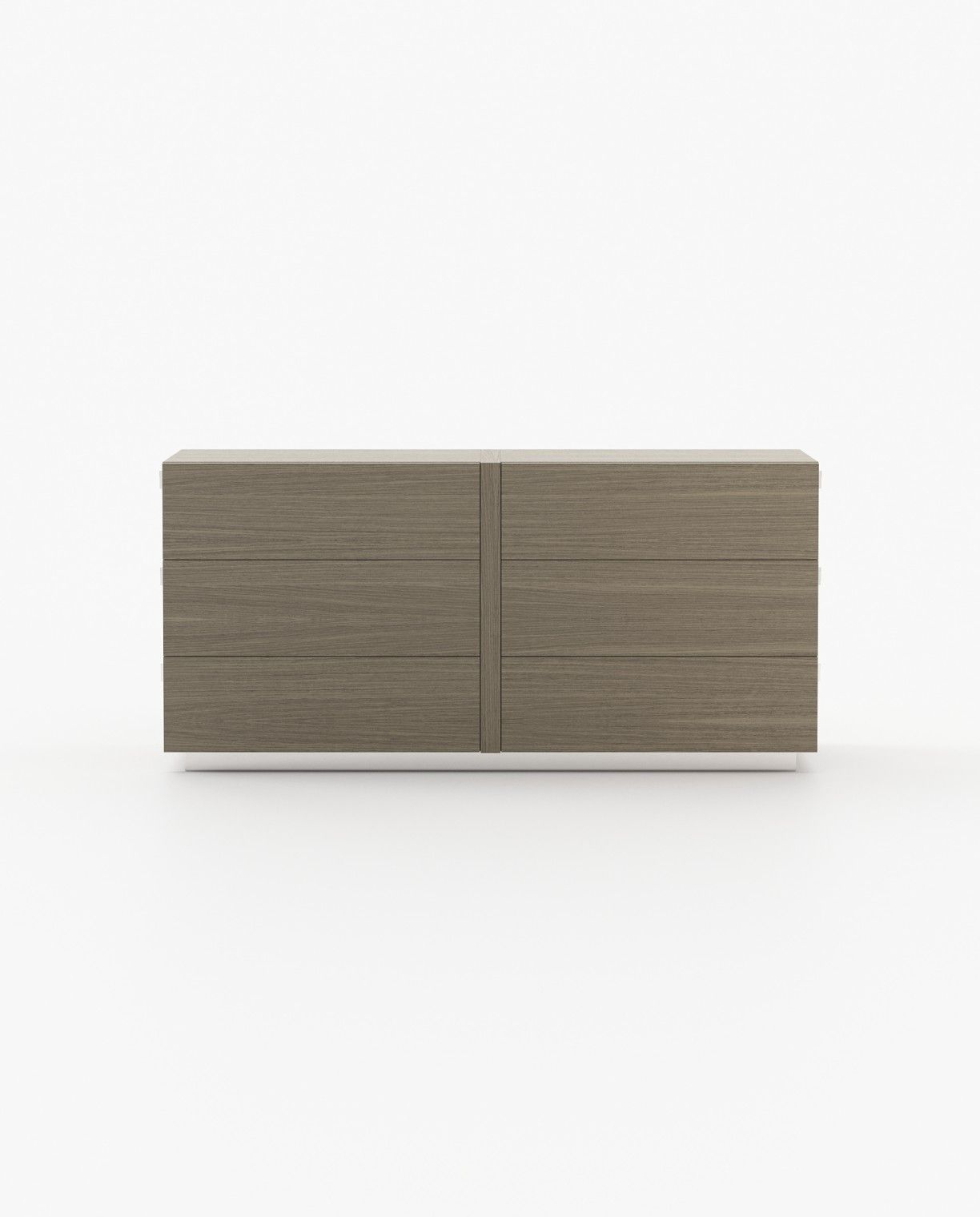 Laskasas KIRA Set of 6 Chest of Drawers Aged Oak Veneer Matte - Araco Interiors