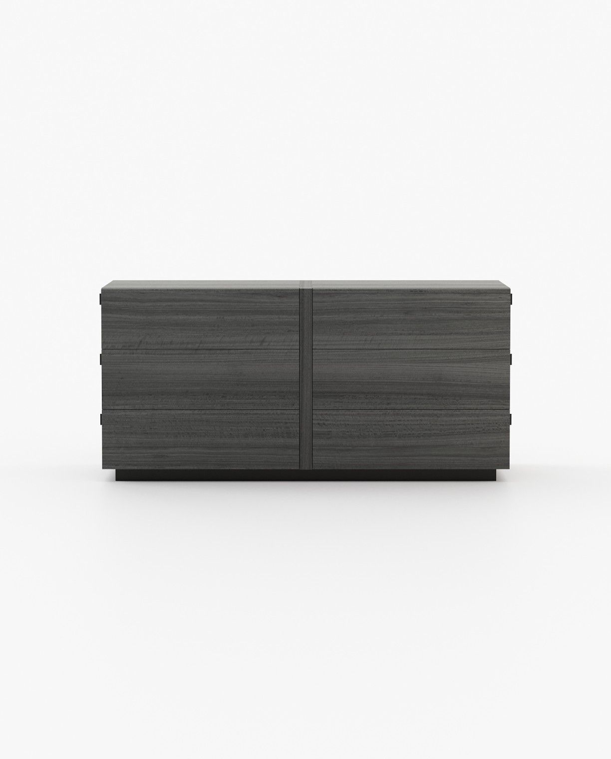 Laskasas KIRA Set of 6 Chest of Drawers Grey Eucalyptus Veneer Matte - Araco Interiors