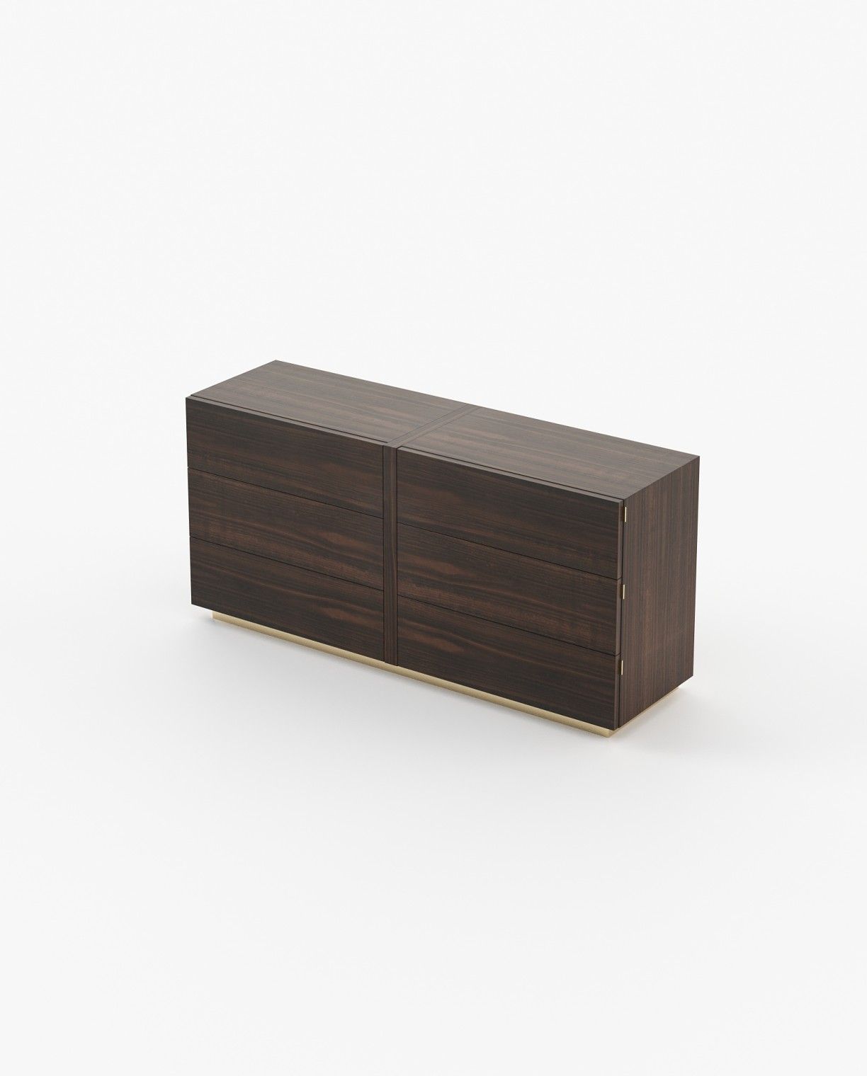 Laskasas KIRA Set of 6 Chest of Drawers Smoked Eucalyptus Veneer Matte - Araco Interiors