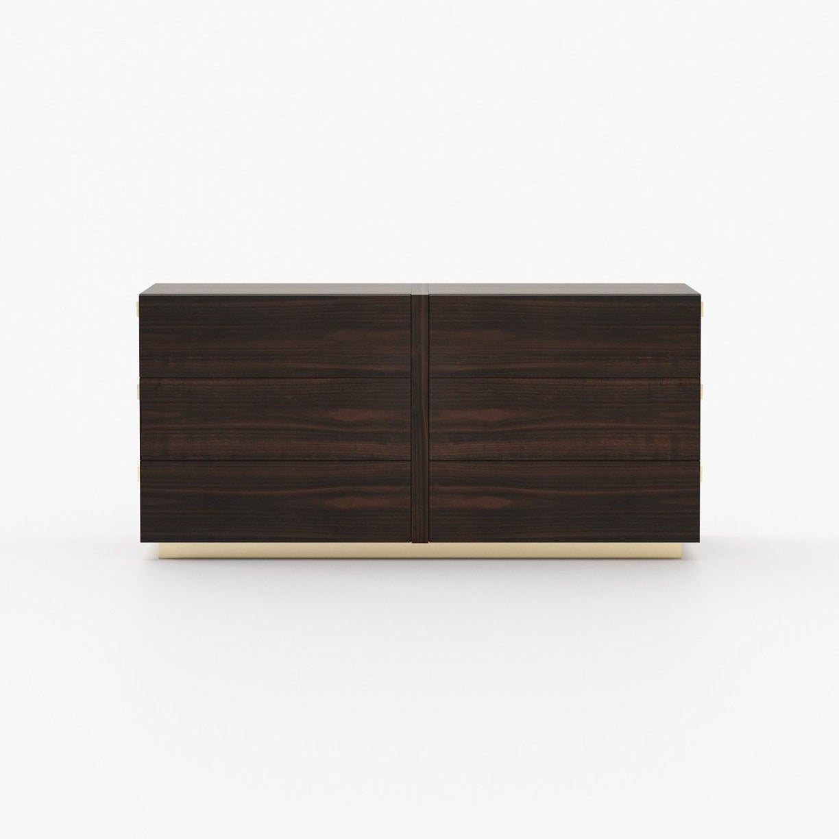 Laskasas KIRA Set of 6 Chest of Drawers Smoked Eucalyptus Veneer Matte - Araco Interiors