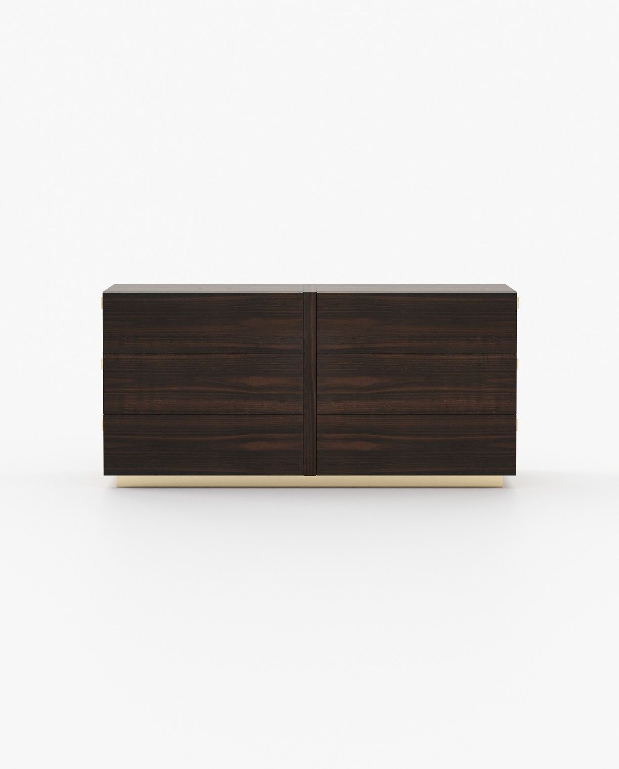 Laskasas KIRA Set of 6 Chest of Drawers Smoked Eucalyptus Veneer Matte - Araco Interiors