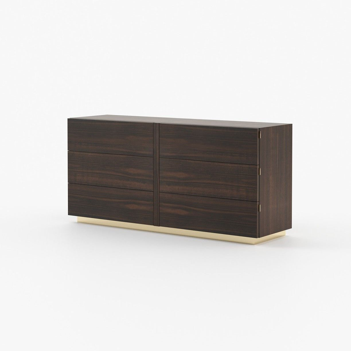 Laskasas KIRA Set of 6 Chest of Drawers Smoked Eucalyptus Veneer Matte - Araco Interiors