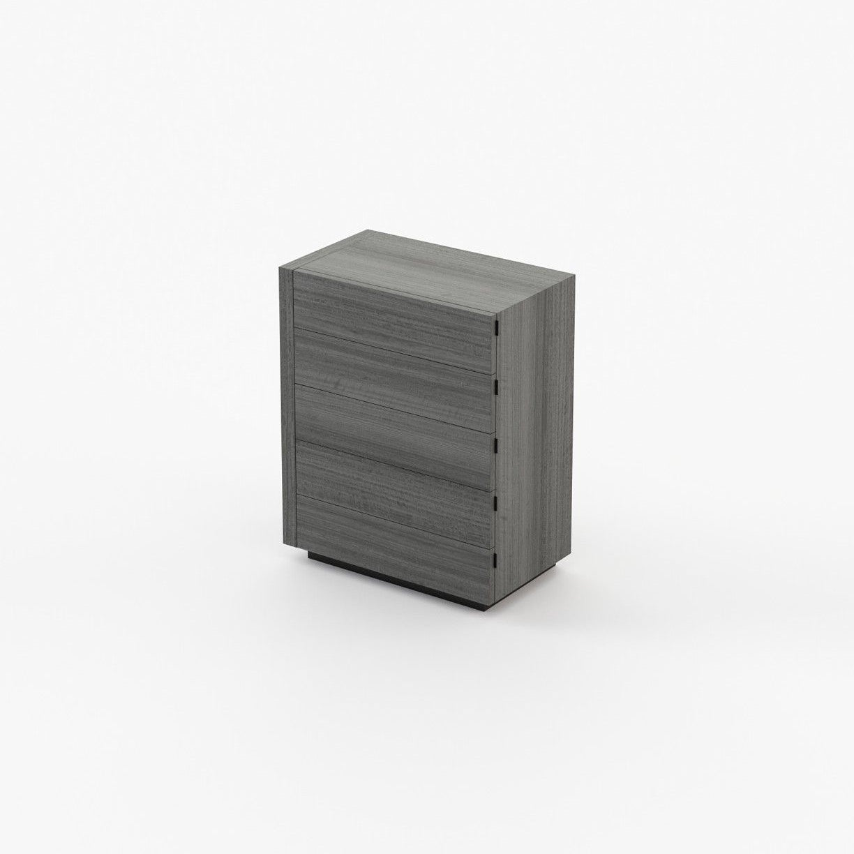 Laskasas KIRA Tallboy Chest of Drawers Grey Eucalyptus Veneer Matte - Araco Interiors