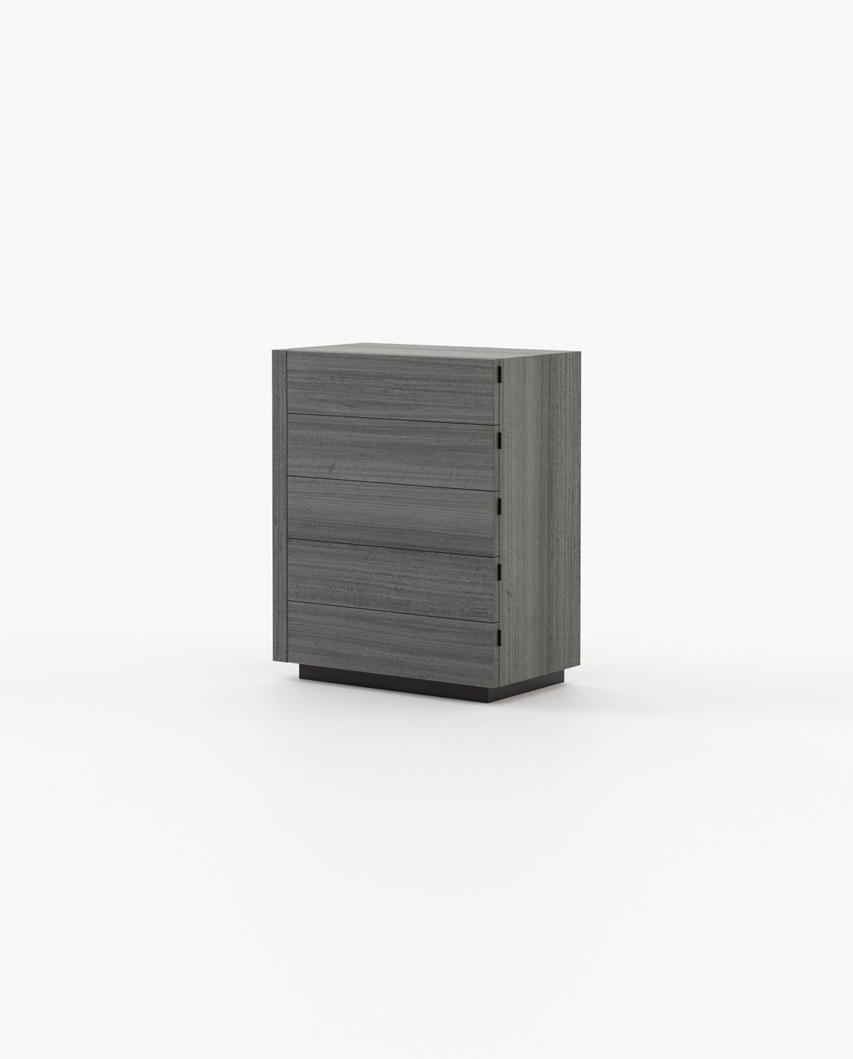 Laskasas KIRA Tallboy Chest of Drawers Grey Eucalyptus Veneer Matte - Araco Interiors