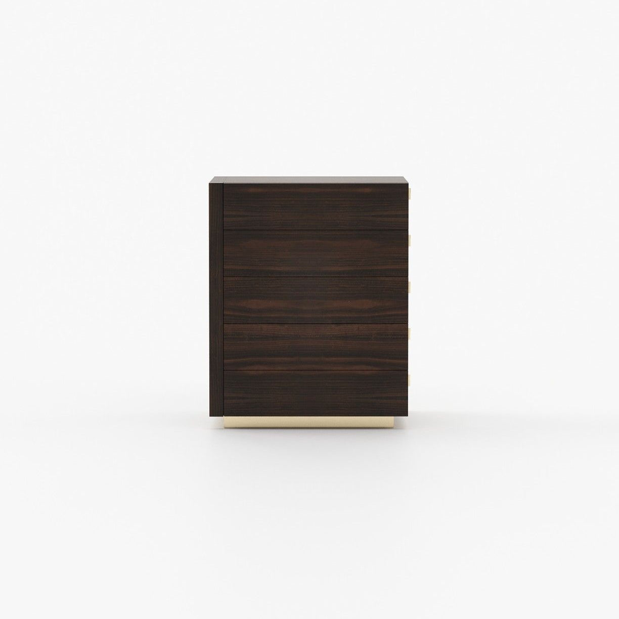 Laskasas KIRA Tallboy Chest of Drawers Smoked Eucalyptus Veneer Matte - Araco Interiors