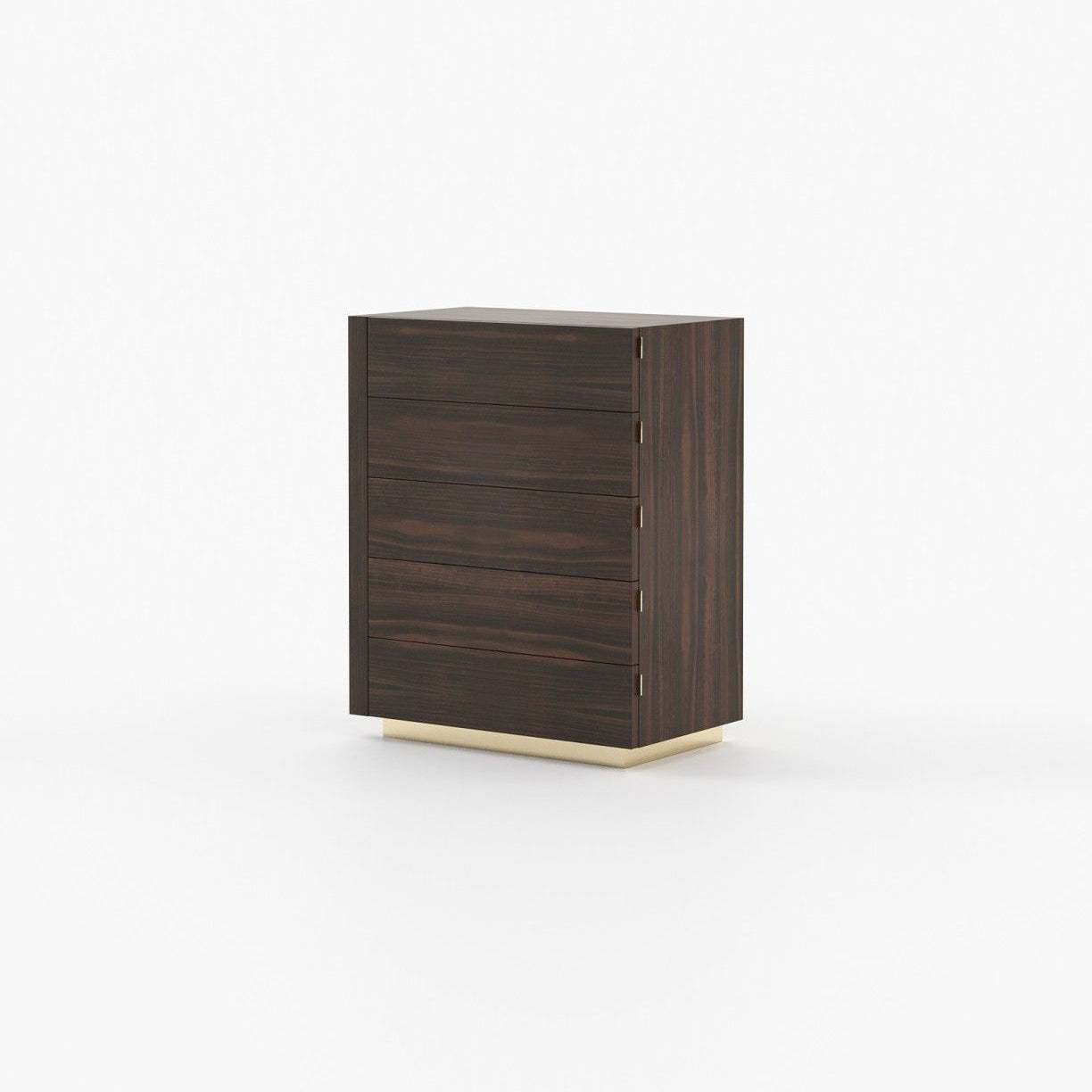 Laskasas KIRA Tallboy Chest of Drawers Smoked Eucalyptus Veneer Matte - Araco Interiors