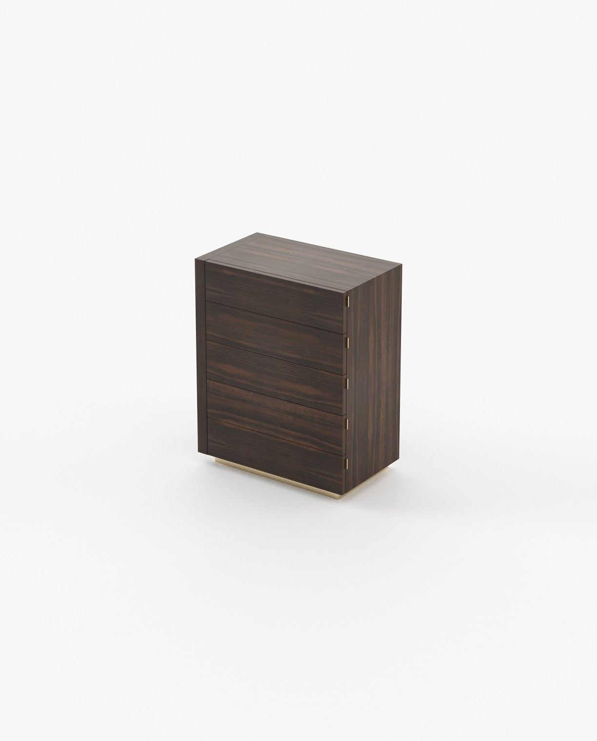 Laskasas KIRA Tallboy Chest of Drawers Smoked Eucalyptus Veneer Matte - Araco Interiors