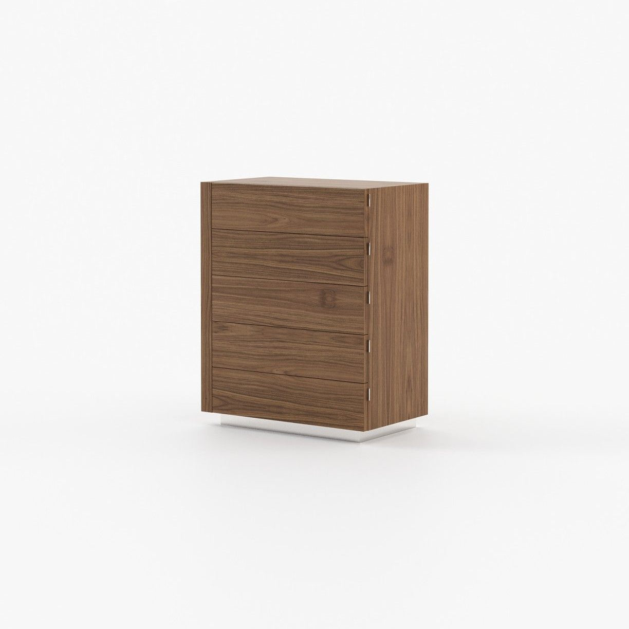 Laskasas KIRA Tallboy Chest of Drawers Walnut Veneer Matte - Araco Interiors