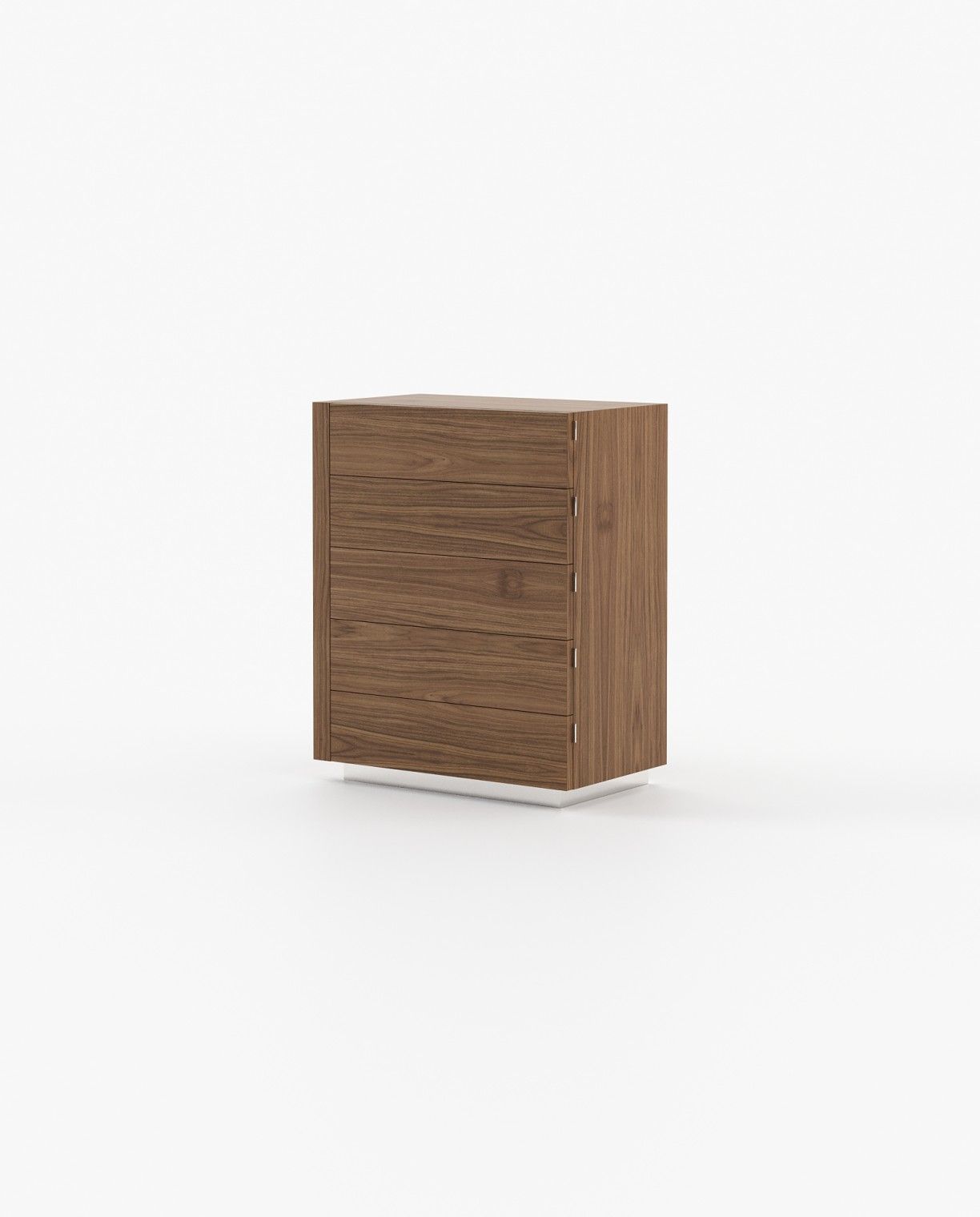 Laskasas KIRA Tallboy Chest of Drawers Walnut Veneer Matte - Araco Interiors