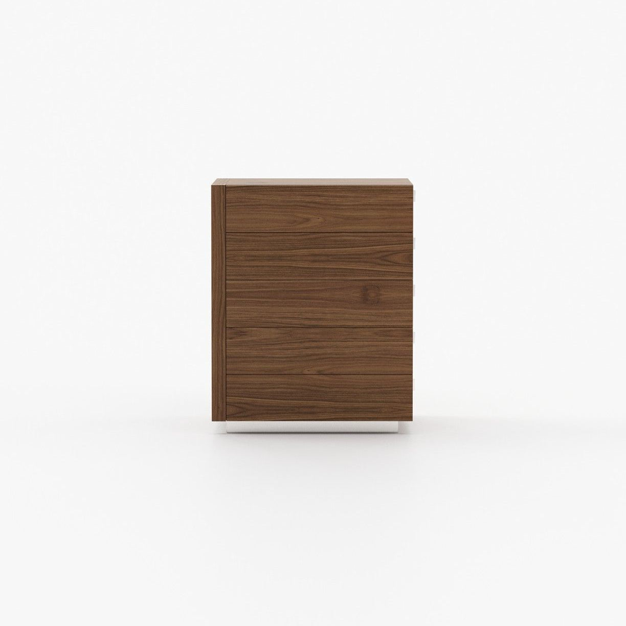 Laskasas KIRA Tallboy Chest of Drawers Walnut Veneer Matte - Araco Interiors