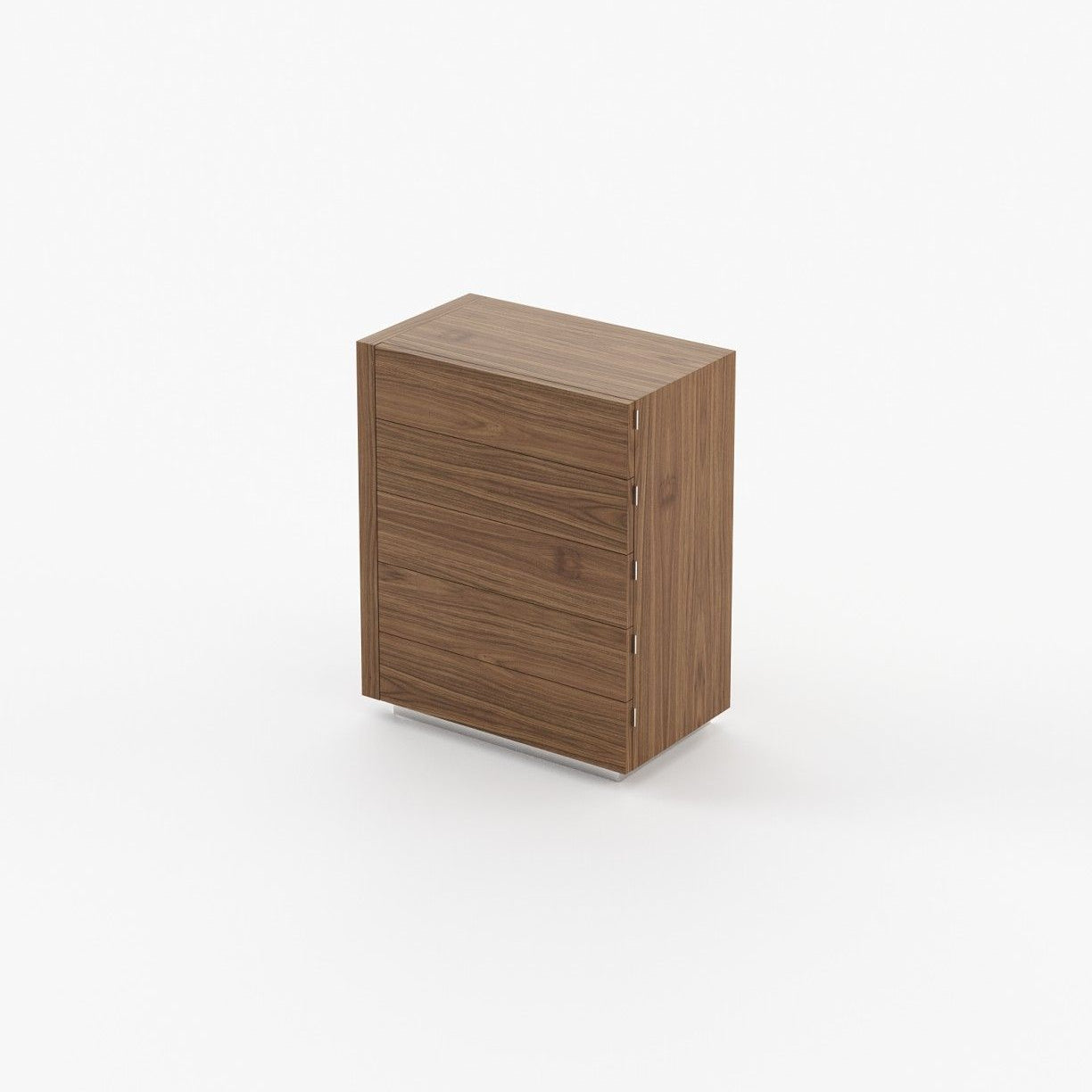 Laskasas KIRA Tallboy Chest of Drawers Walnut Veneer Matte - Araco Interiors