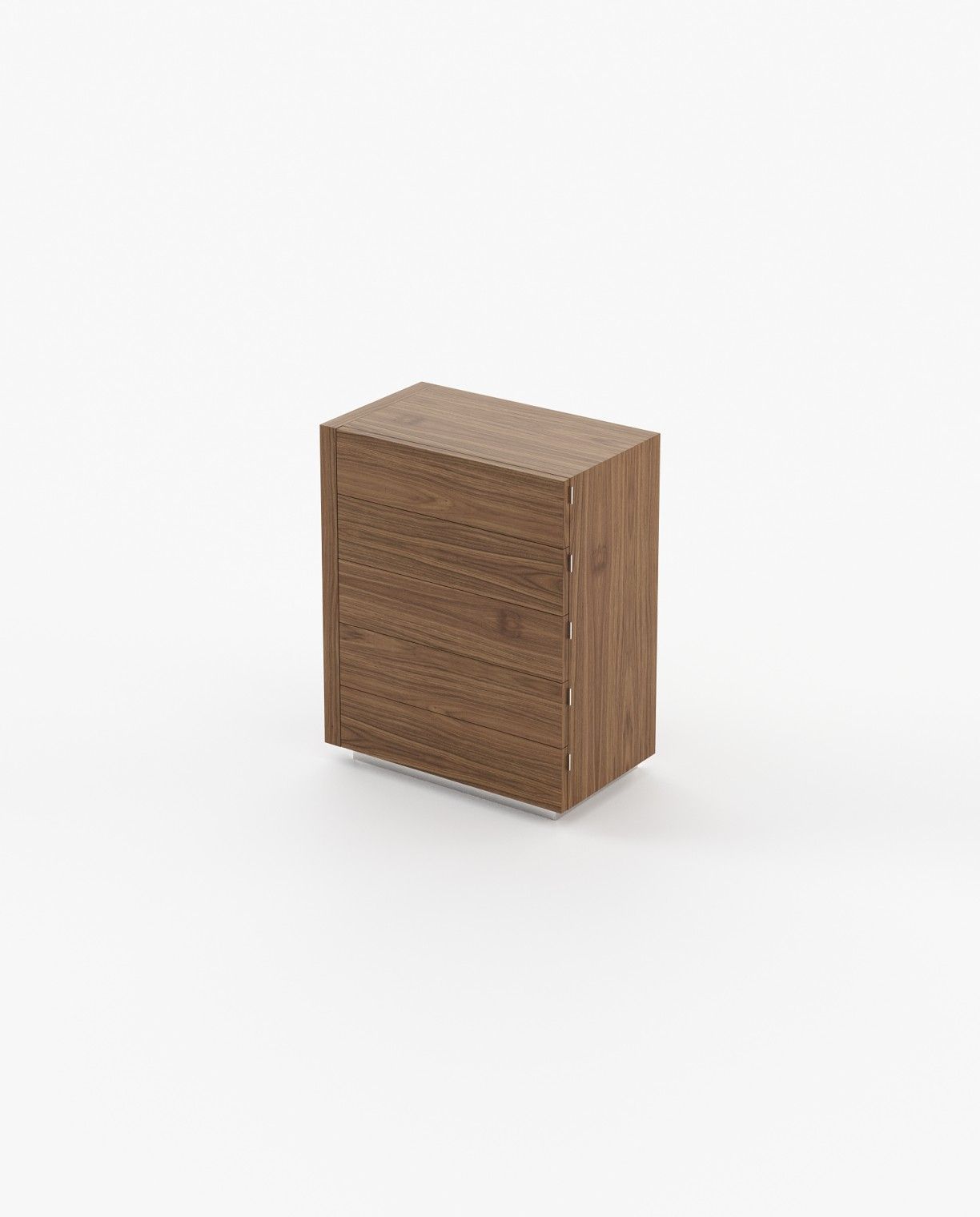 Laskasas KIRA Tallboy Chest of Drawers Walnut Veneer Matte - Araco Interiors
