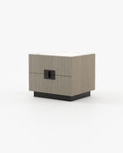 Laskasas LADY Bedside Cabinet & Table Aged Oak Veneer Matte - Araco Interiors