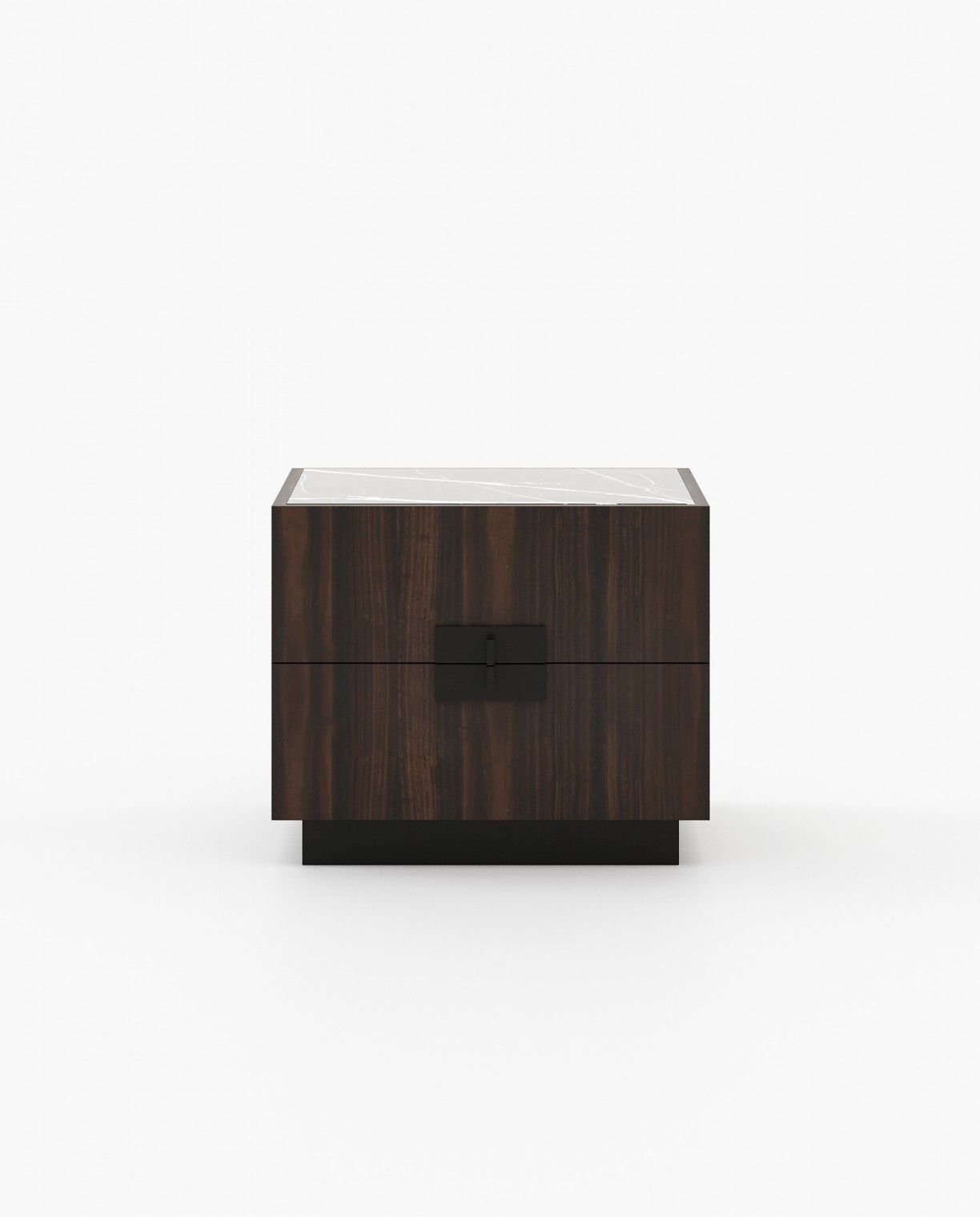 Laskasas LADY Bedside Cabinet & Table Smoked Eucalyptus Veneer Matte - Araco Interiors