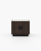 Laskasas LADY Bedside Cabinet & Table Smoked Eucalyptus Veneer Matte - Araco Interiors