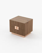 Laskasas LADY Bedside Cabinet & Table Walnut Veneer Matte - Araco Interiors