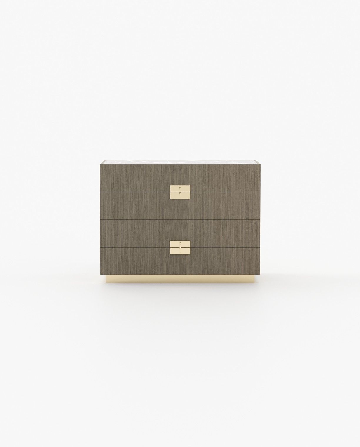 Laskasas LADY Set of 4 Chest of Drawers Aged Oak Veneer Matte - Araco Interiors