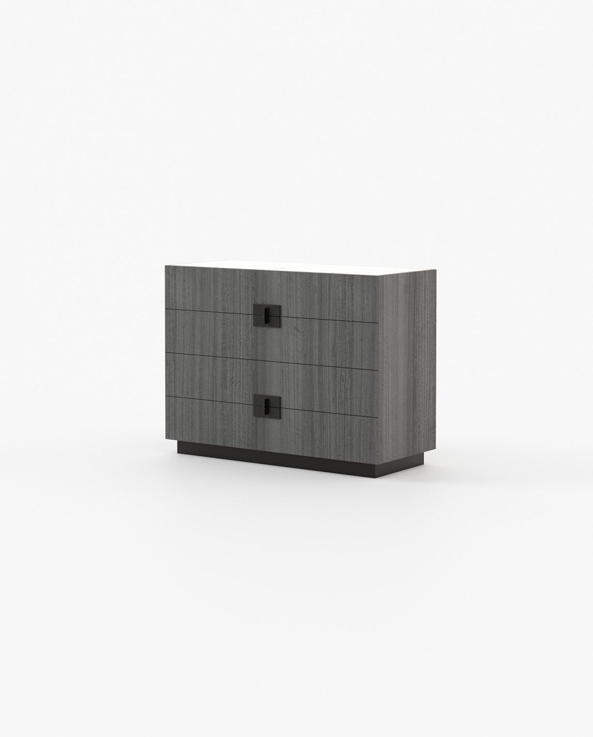 Laskasas LADY Set of 4 Chest of Drawers Grey Eucalyptus Veneer Matte - Araco Interiors