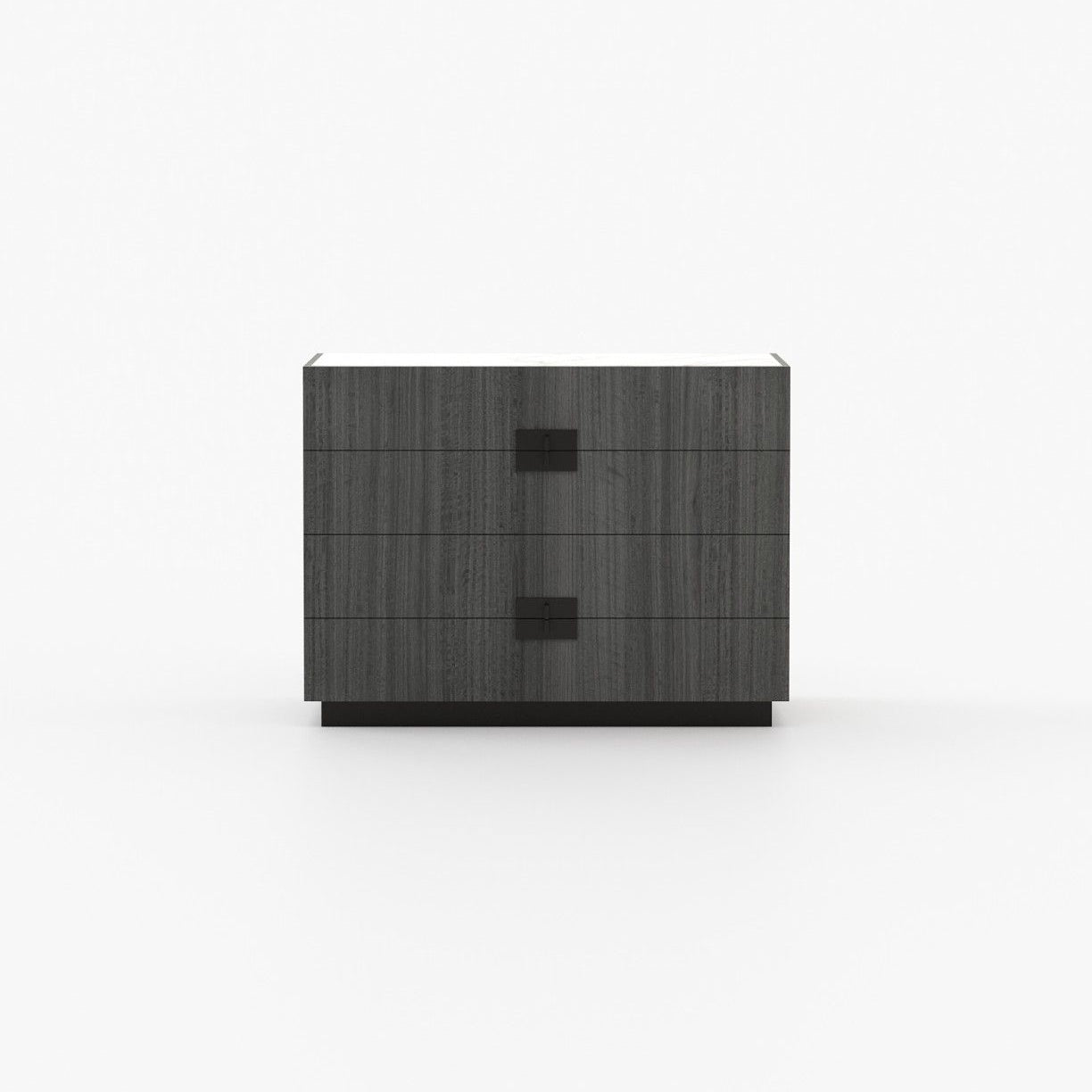 Laskasas LADY Set of 4 Chest of Drawers Grey Eucalyptus Veneer Matte - Araco Interiors