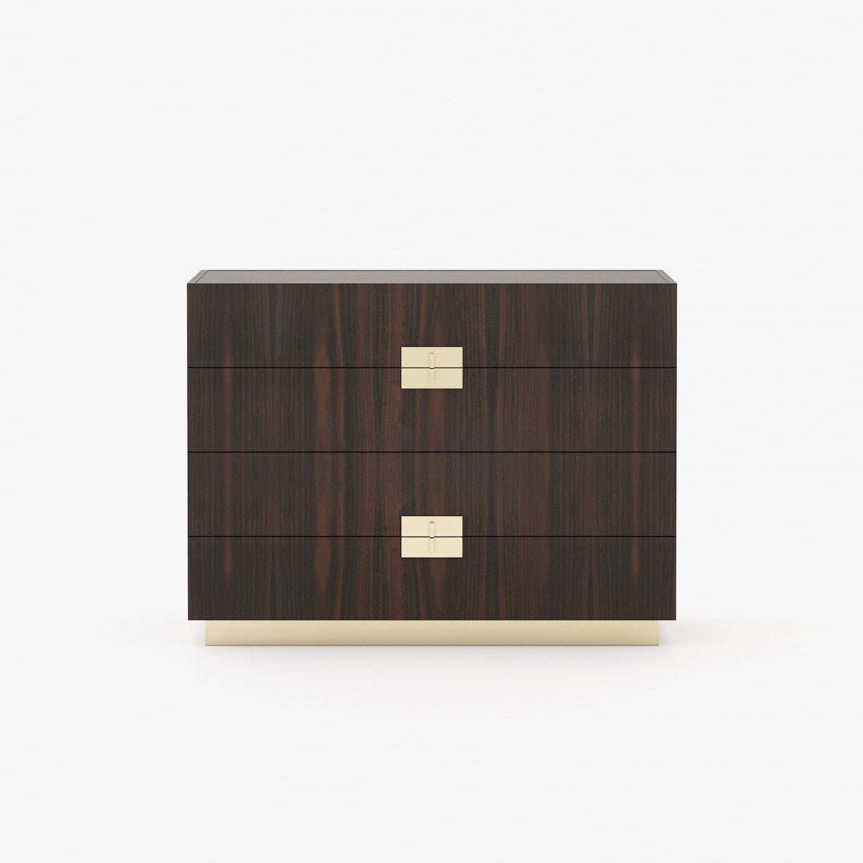 Laskasas LADY Set of 4 Chest of Drawers Smoked Eucalyptus Veneer Matte - Araco Interiors