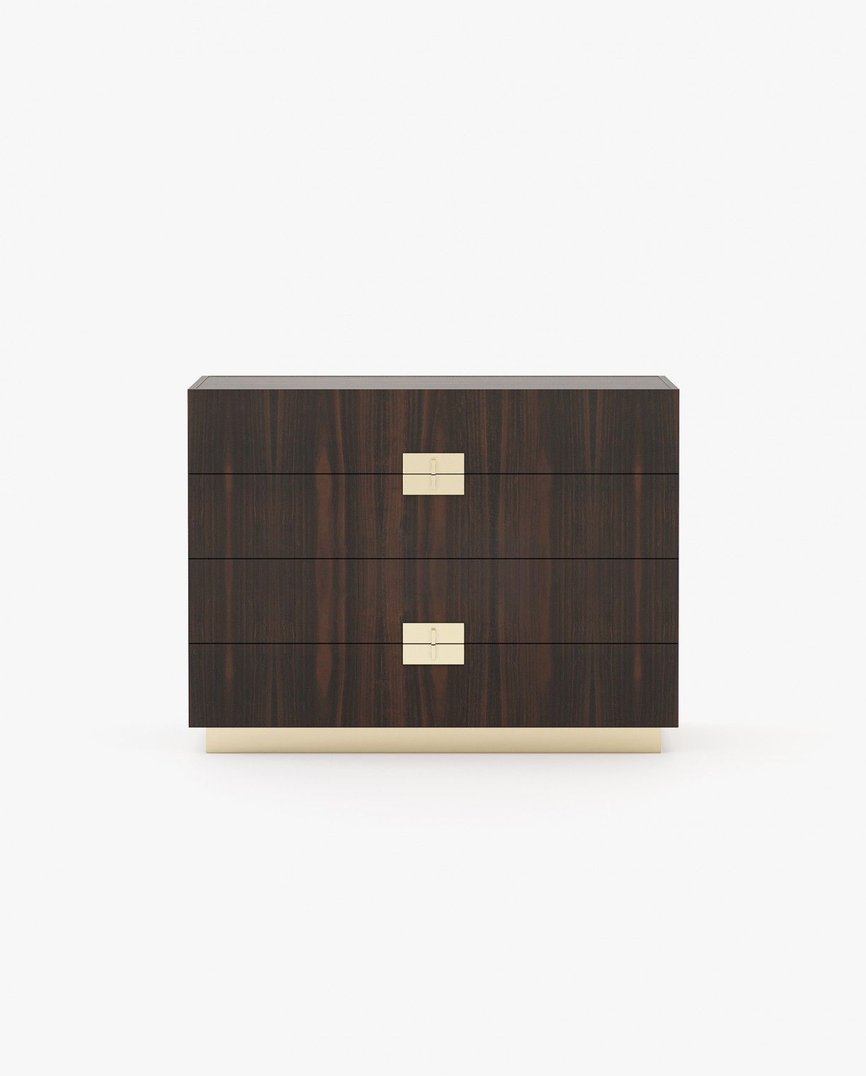 Laskasas LADY Set of 4 Chest of Drawers Smoked Eucalyptus Veneer Matte - Araco Interiors