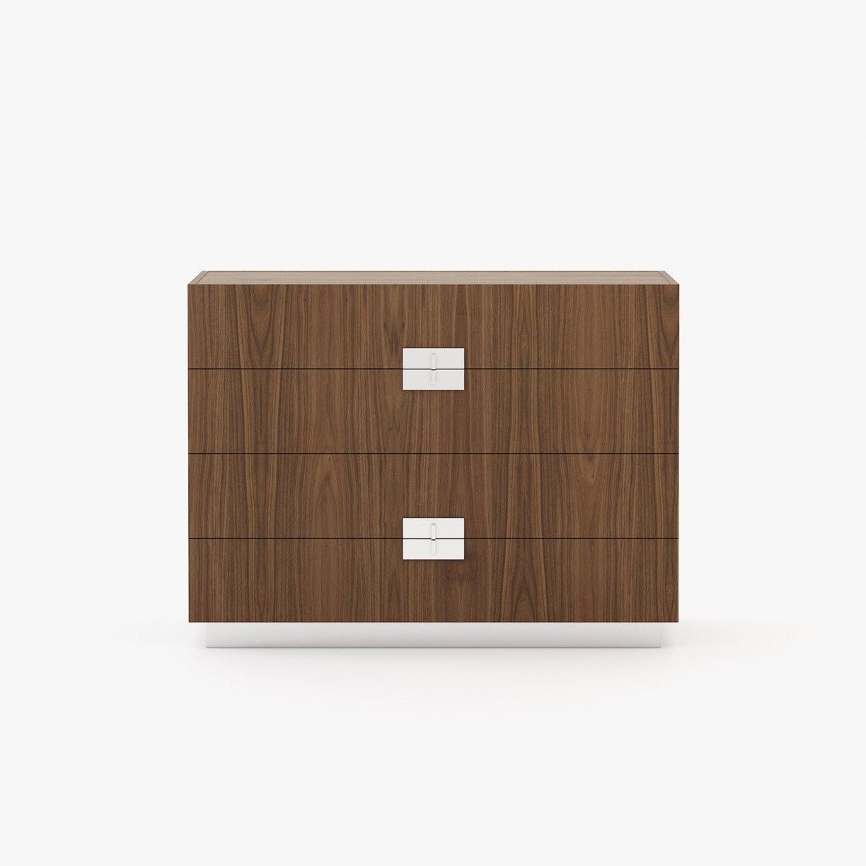Laskasas LADY Set of 4 Chest of Drawers Walnut Veneer Matte - Araco Interiors