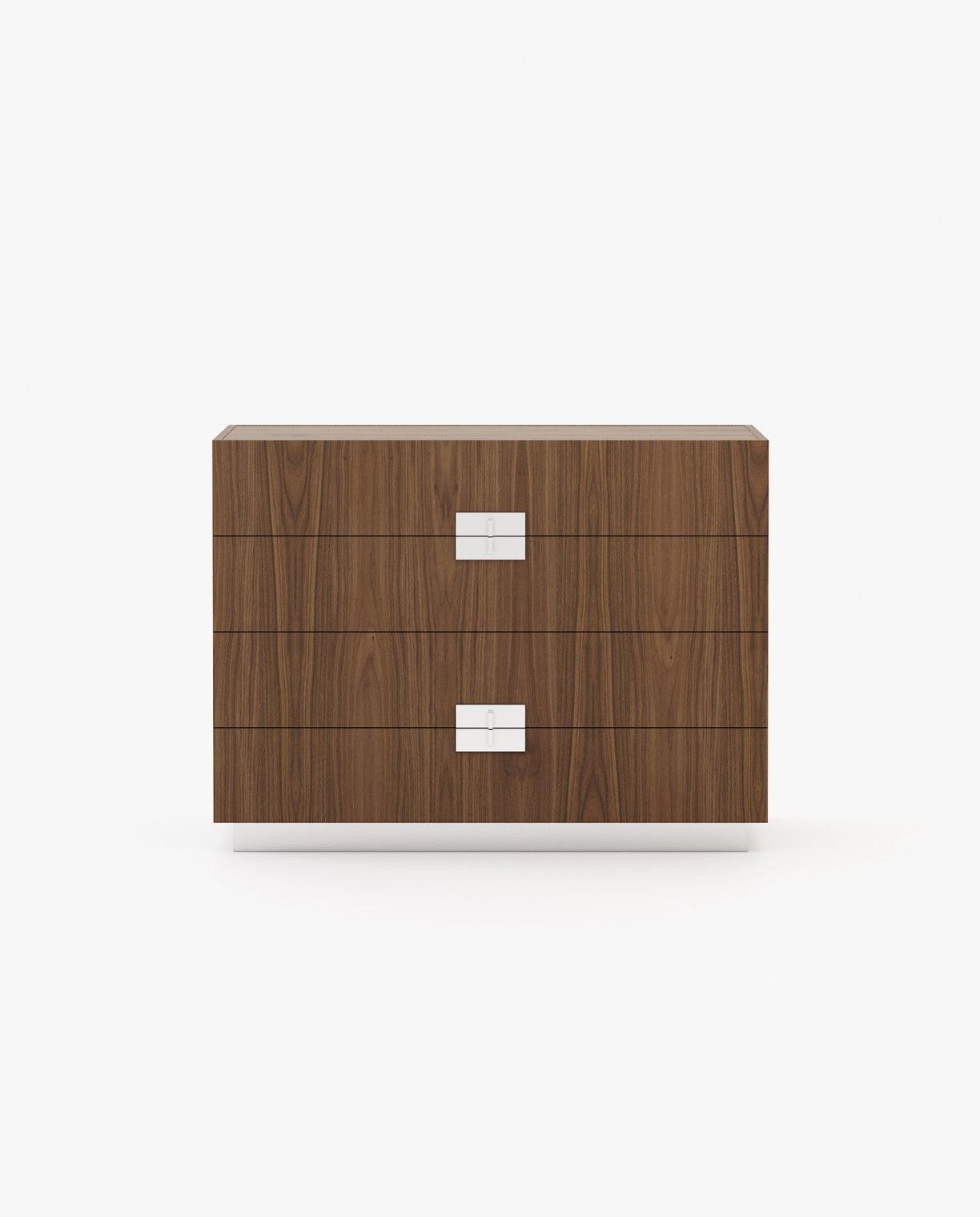 Laskasas LADY Set of 4 Chest of Drawers Walnut Veneer Matte - Araco Interiors