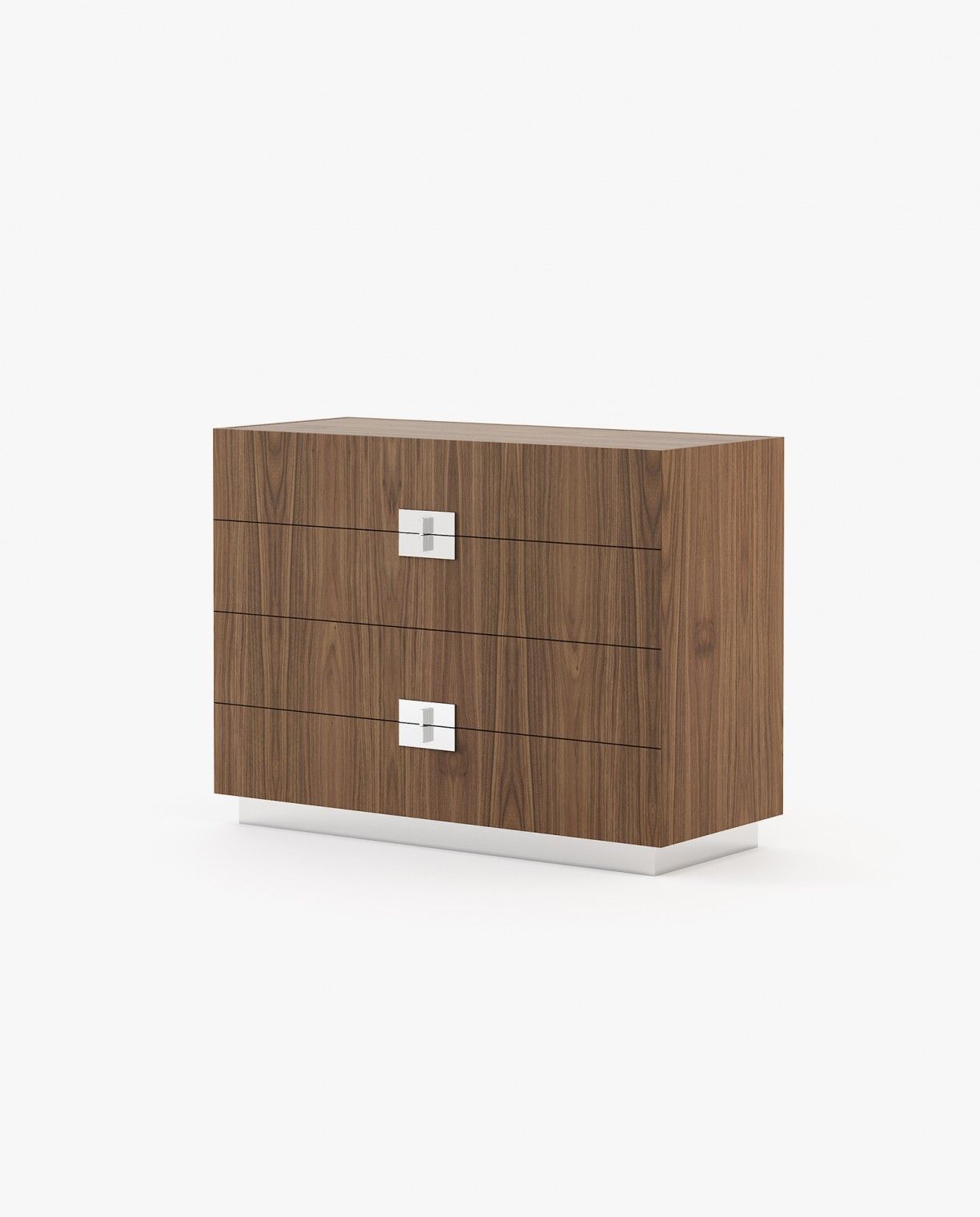 Laskasas LADY Set of 4 Chest of Drawers Walnut Veneer Matte - Araco Interiors
