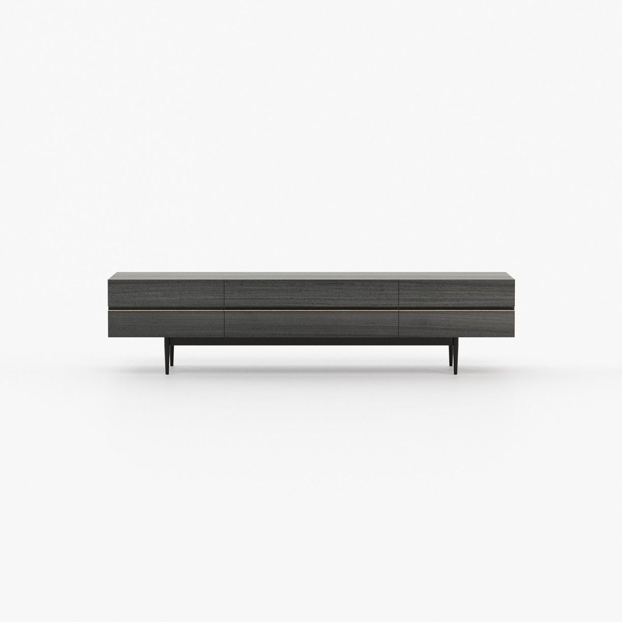 Laskasas LAGOS Media Unit Grey Eucalyptus Veneer Matte - Araco Interiors