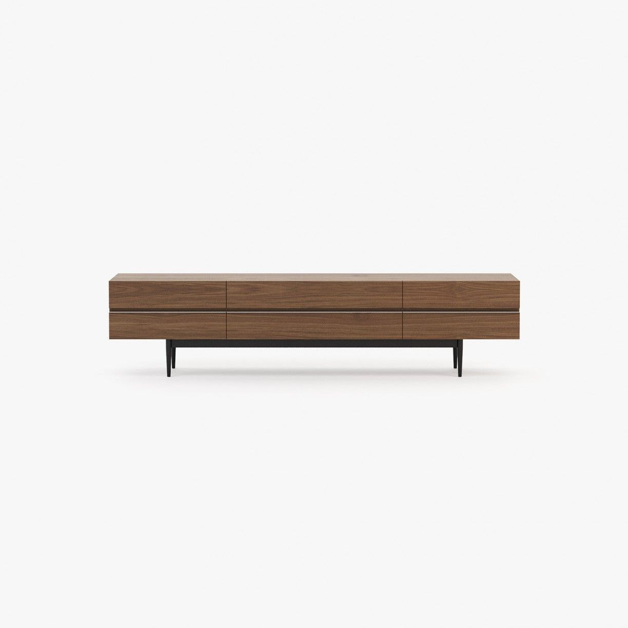 Laskasas LAGOS Media Unit Walnut Veneer Matte - Araco Interiors