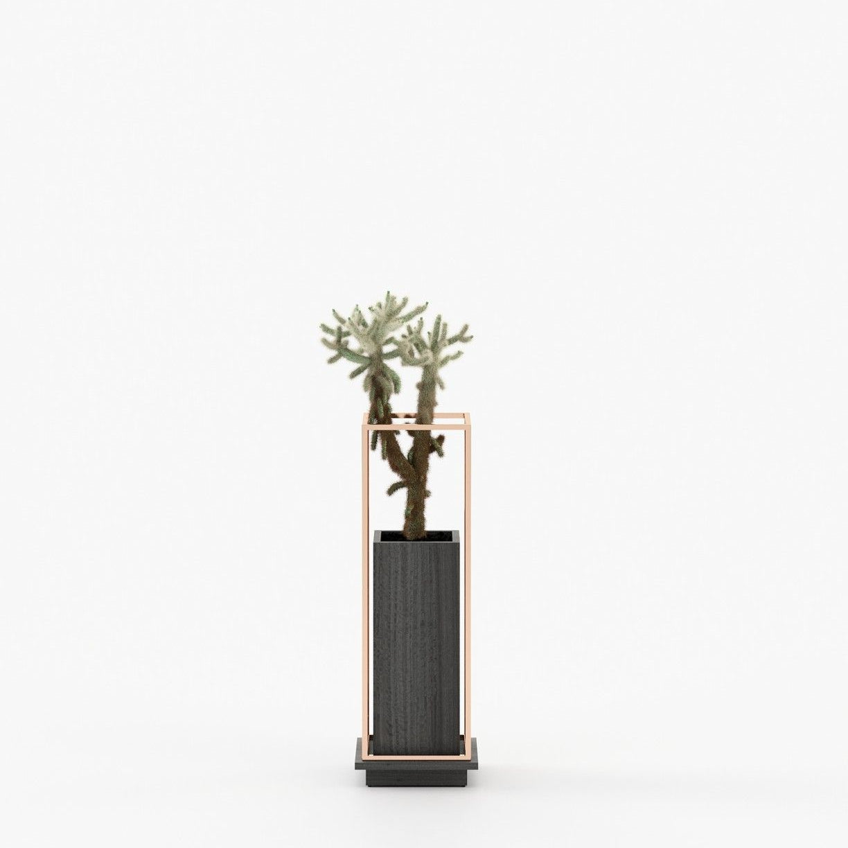 Laskasas LANIE Planter & Pot Grey Eucalyptus Veneer Matte - Araco Interiors