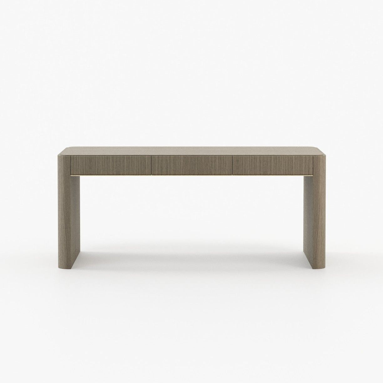 Laskasas LARSON Desk Aged Oak Veneer Matte - Araco Interiors