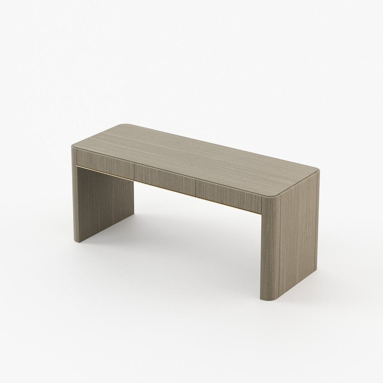 Laskasas LARSON Desk Aged Oak Veneer Matte - Araco Interiors