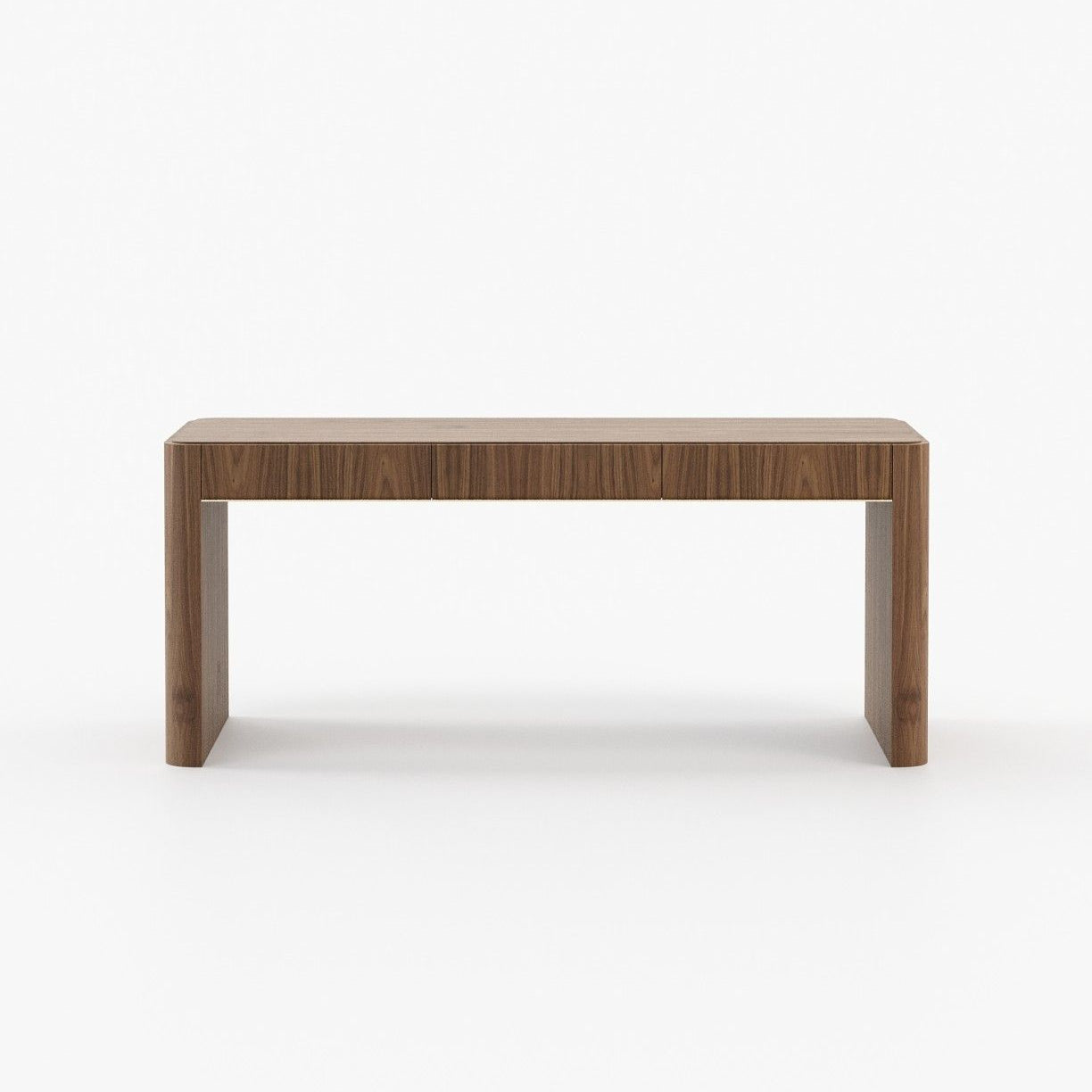 Laskasas LARSON Desk Walnut Veneer Matte - Araco Interiors