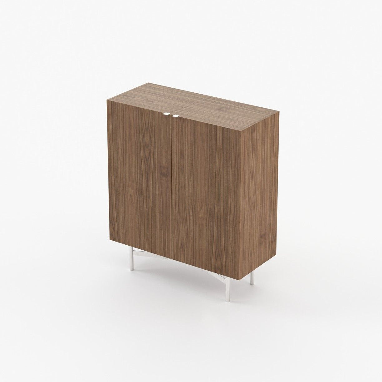 Laskasas LEWIS Bar Cabinet Walnut Veneer Matte - Araco Interiors