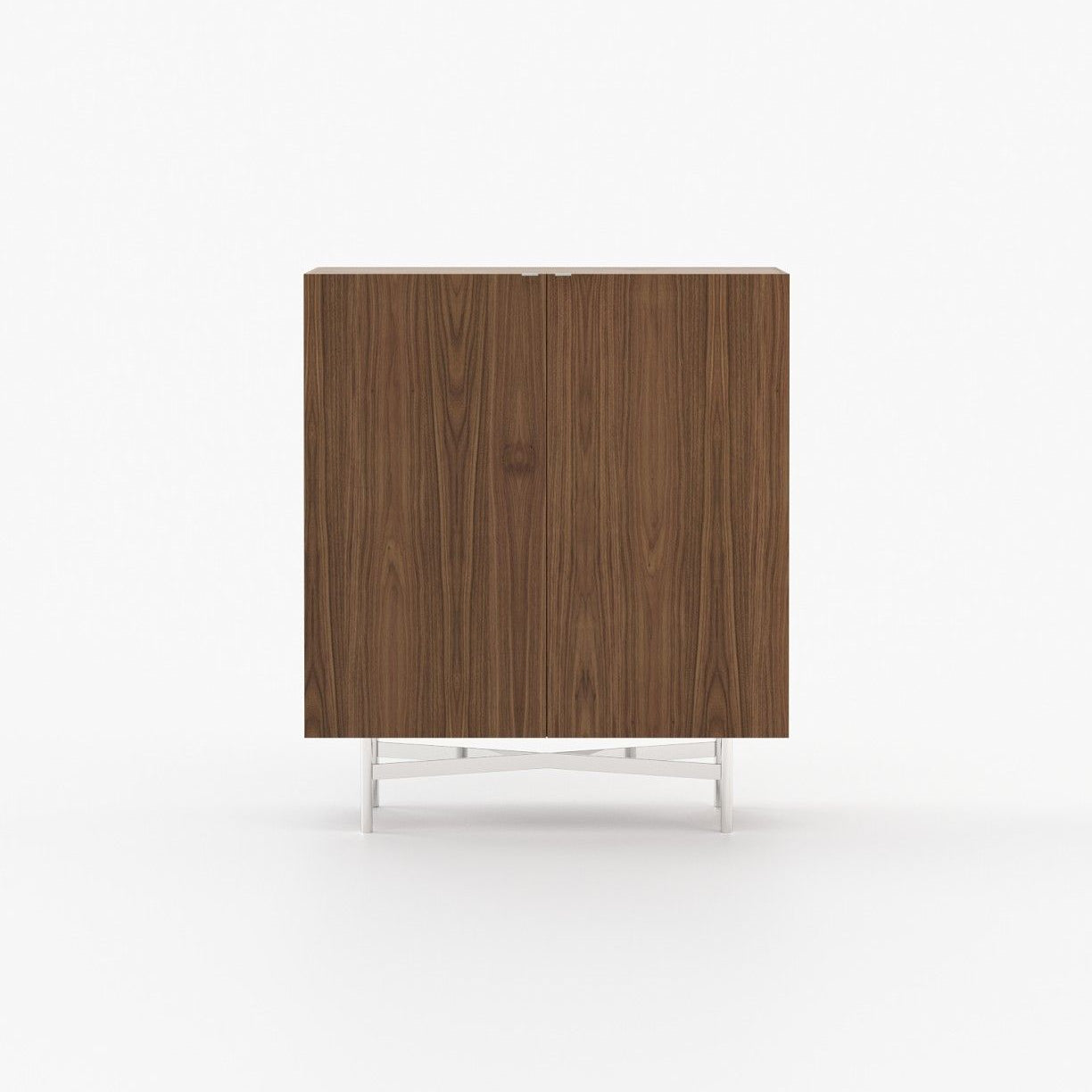 Laskasas LEWIS Bar Cabinet Walnut Veneer Matte - Araco Interiors