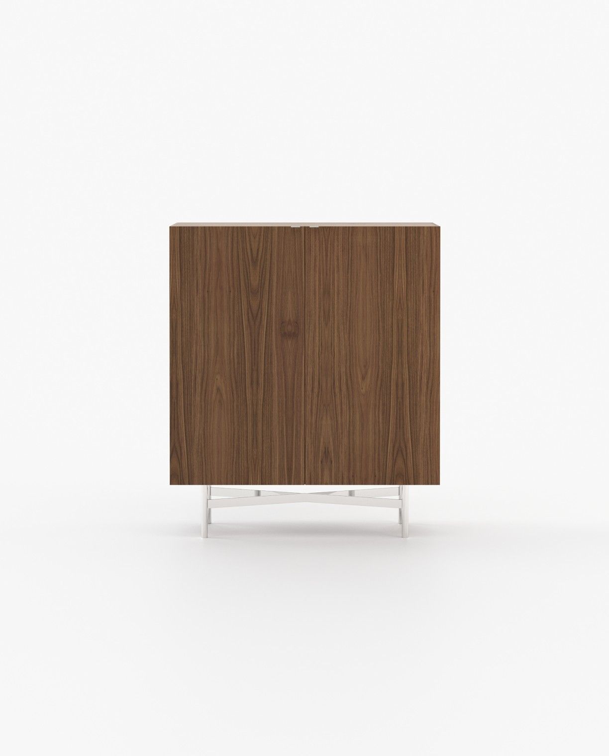 Laskasas LEWIS Bar Cabinet Walnut Veneer Matte - Araco Interiors