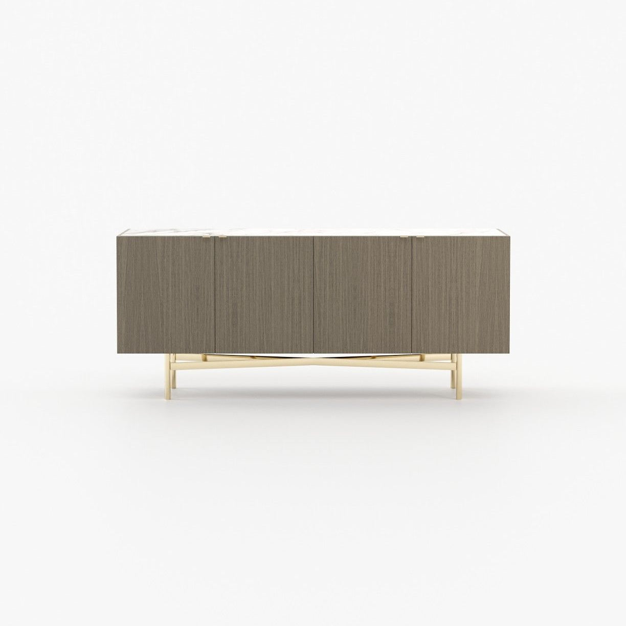 Laskasas LEWIS Sideboard Aged Oak Veneer Matte - Araco Interiors