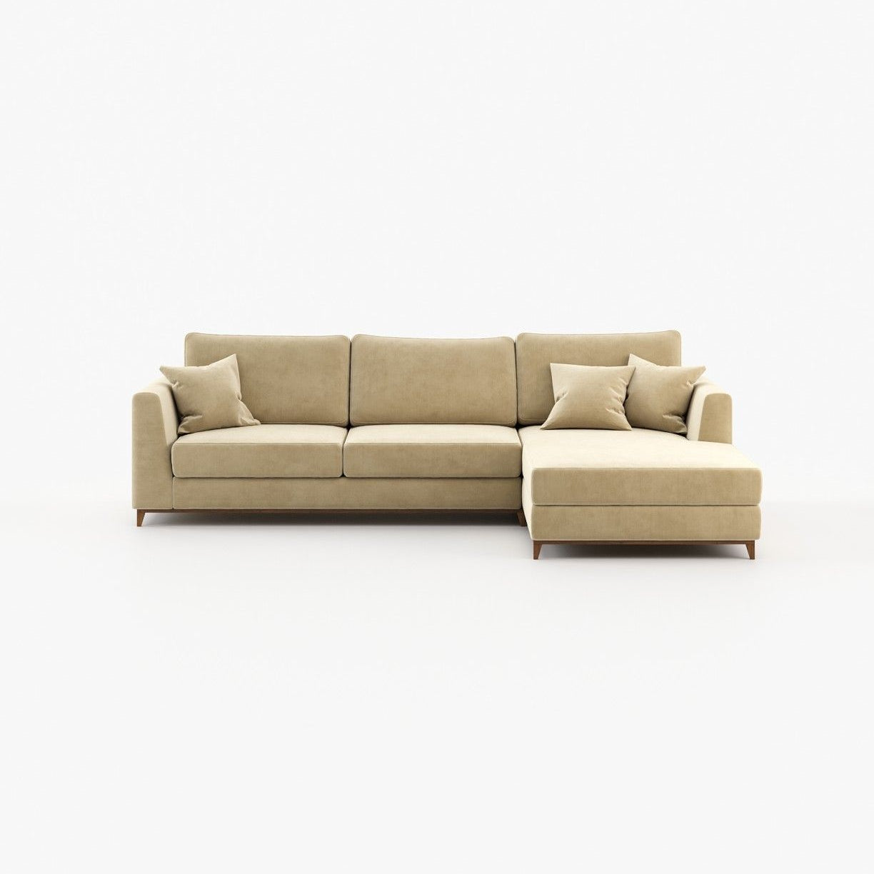 Laskasas LONDON with chaiselongue Sofa Vienna Beige - Araco Interiors