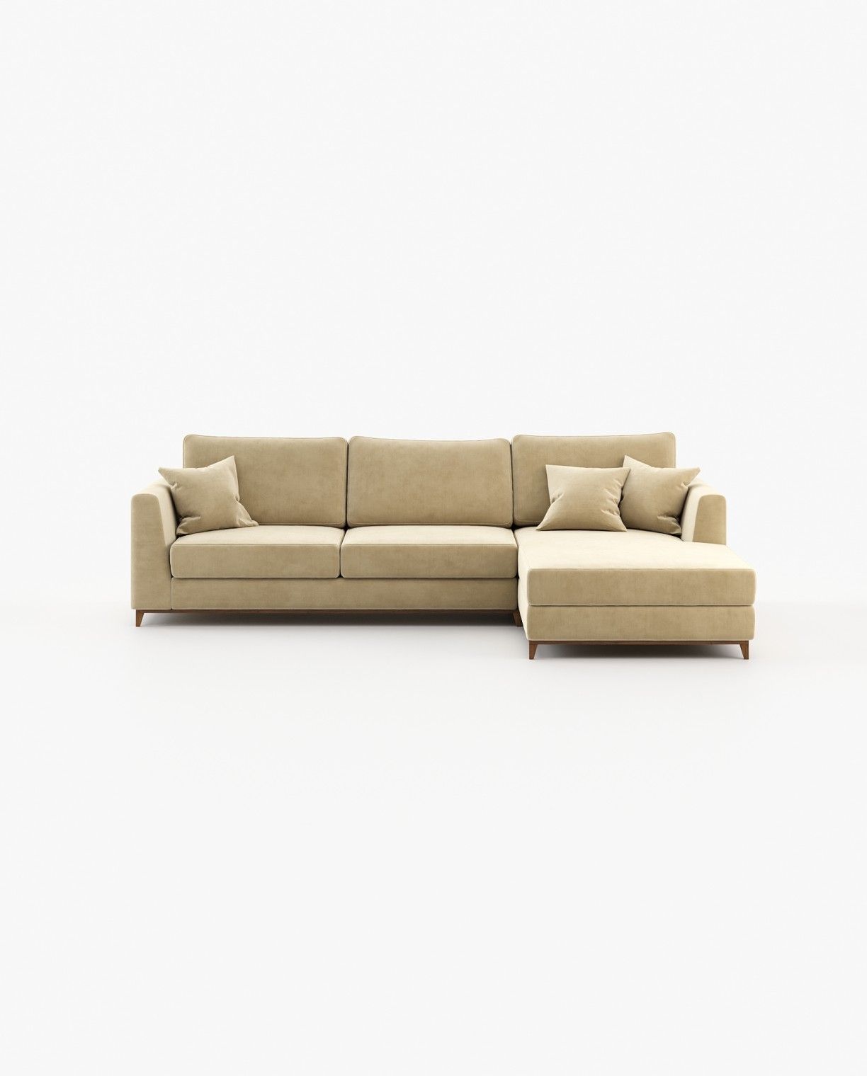 Laskasas LONDON with chaiselongue Sofa Vienna Beige - Araco Interiors