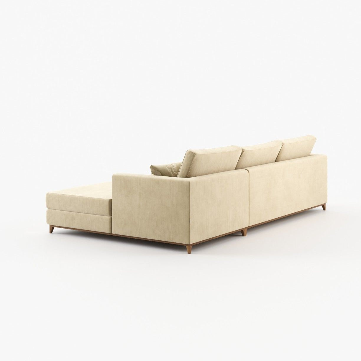 Laskasas LONDON with chaiselongue Sofa Vienna Beige - Araco Interiors