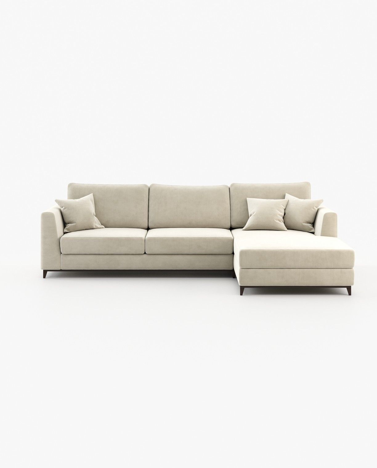 Laskasas LONDON with chaiselongue Sofa Vienna Cream - Araco Interiors