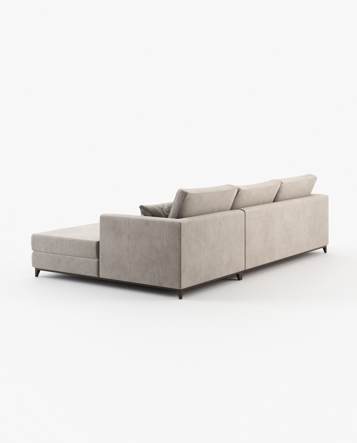 Laskasas LONDON with chaiselongue Sofa Vienna Khaki - Araco Interiors