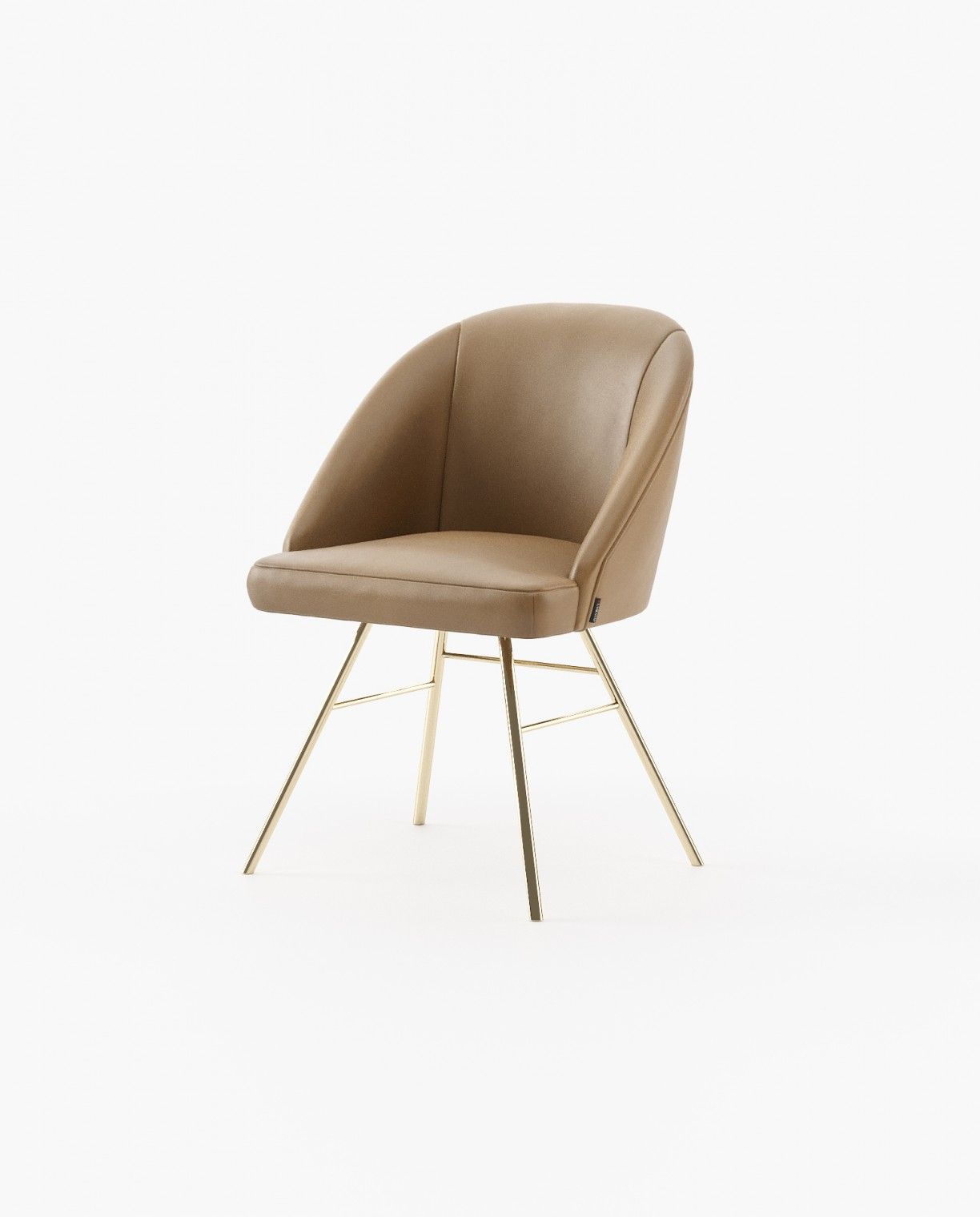 Laskasas LOREN Dining Chair & Bench Seoul Camel Leather - Araco Interiors