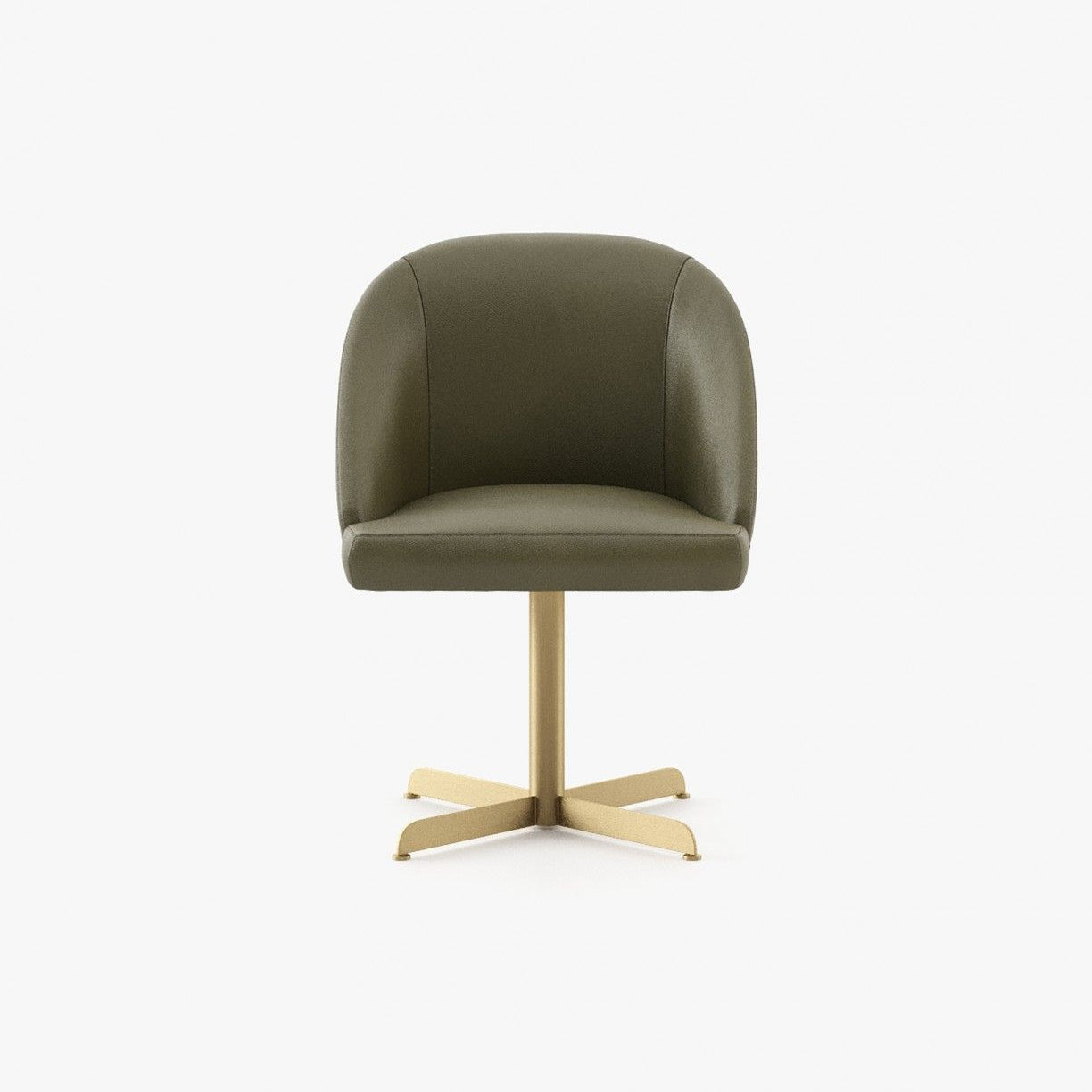 Laskasas LOREN office Dining Chair & Bench Berlin Forest Leather - Araco Interiors